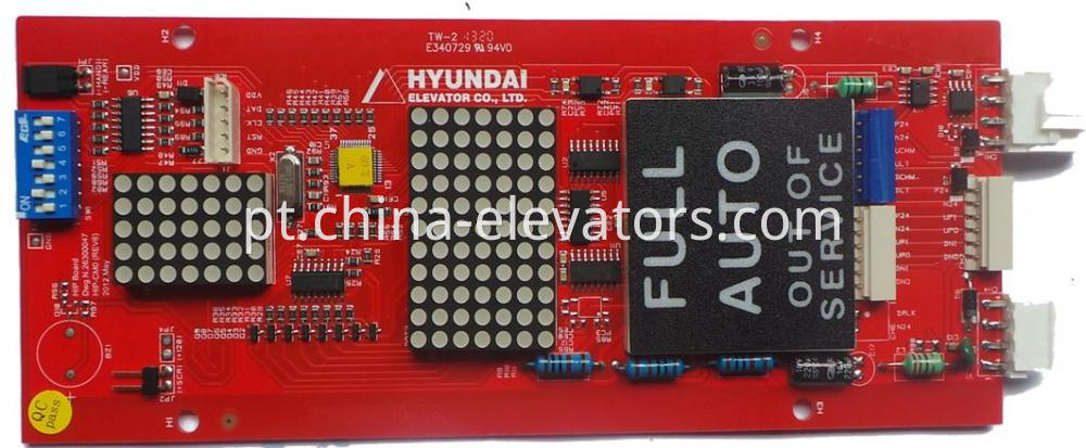 Placa de quadril vermelho para elevadores Hyundai 26300047 Red HIP Board for Hyundai Elevators 26300047
